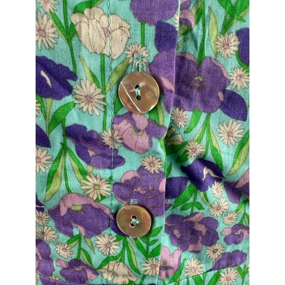 Hyacinth House Tuckernuck Blue Multi Floral Bellflower Maxi Dress Size XXS - Picture 7 of 16